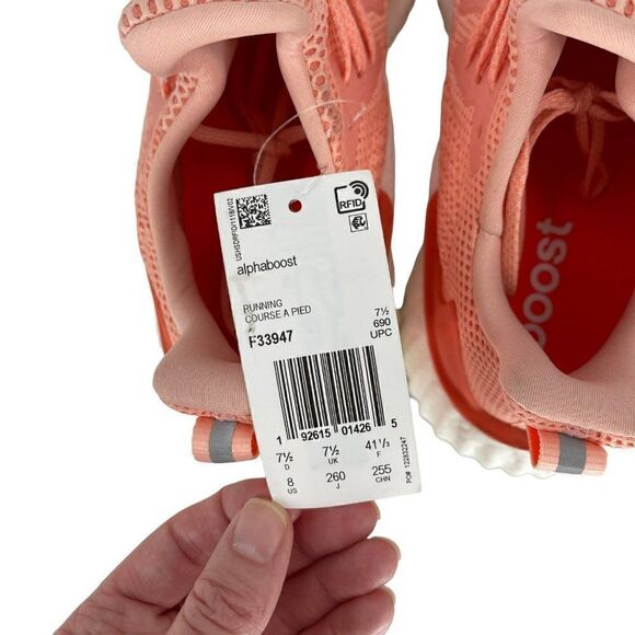 Adidas Alphaboost Coral Running Athletic Sneaker Shoes F33947 Men Size 8 NEW - Picture 8 of 13